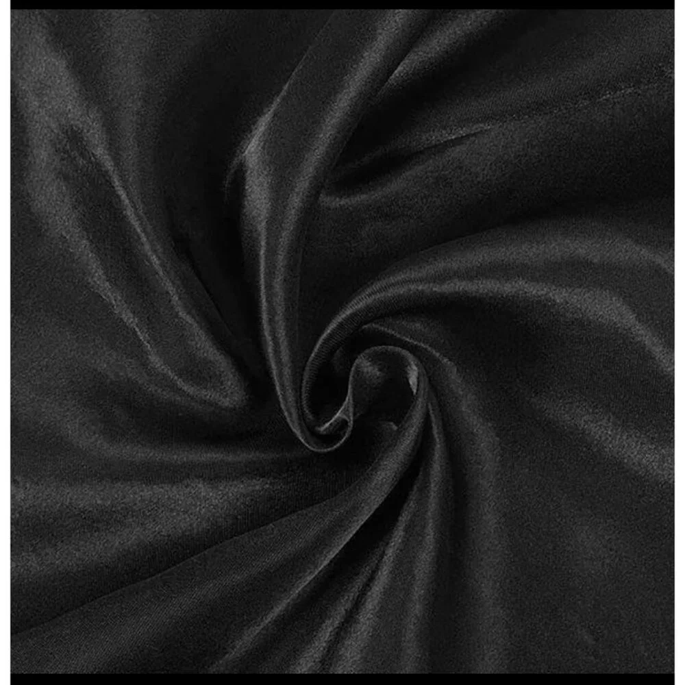 4~pc Black Satin  9